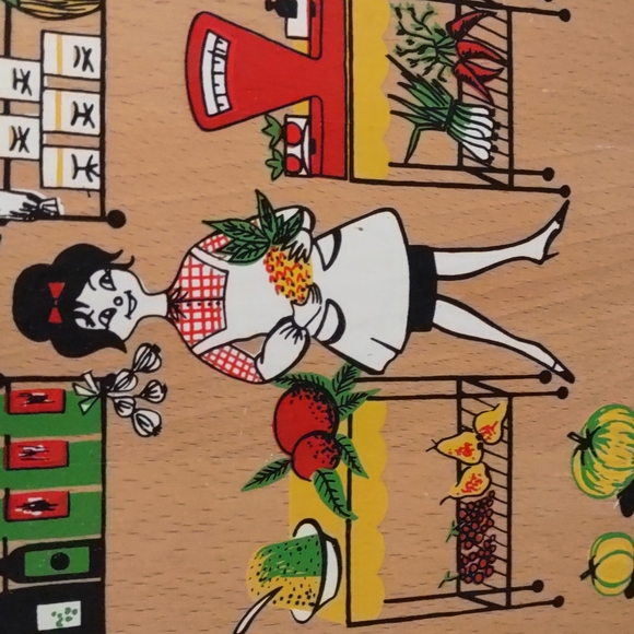 Yugoslavian Decorative cutting board / mini charcuterie - Picture 5 of 6